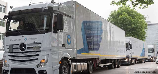 Daimler Trucks leistet Flüchtlingshilfe vor Ort. 